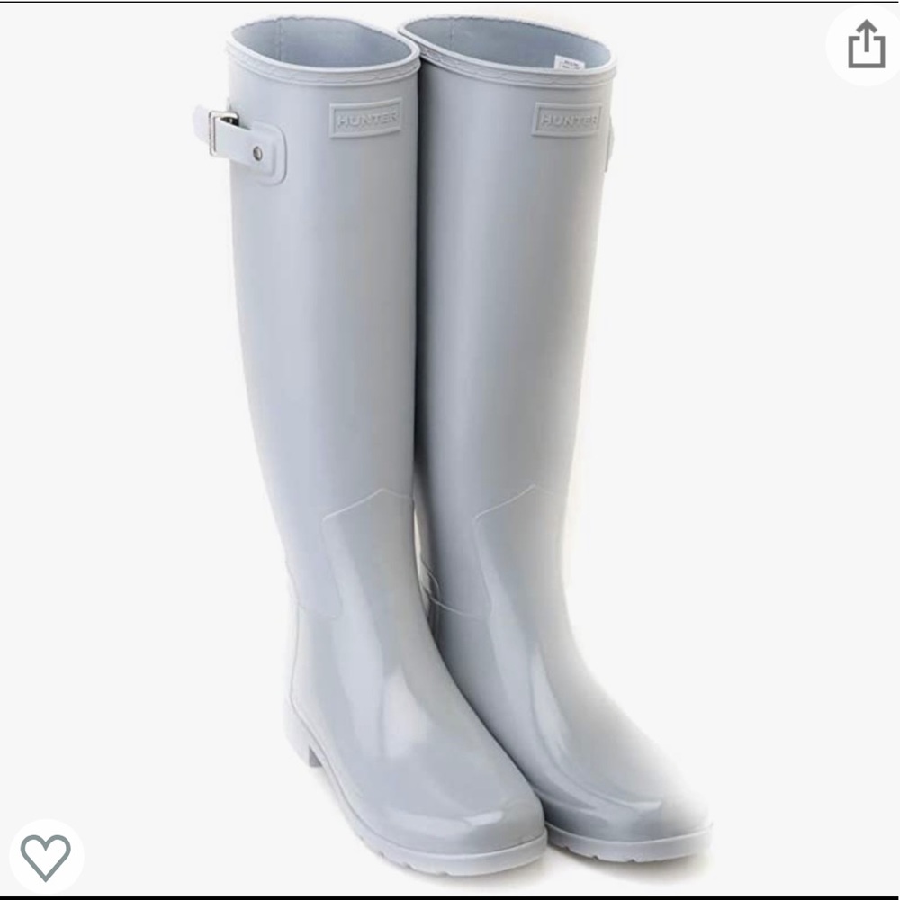 Hunter Original Refined Tall boots Light GRAY - Picture 1 of 6